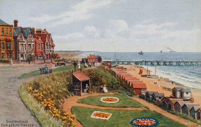 Southwold, molo e giardino sulla scogliera da Alfred Robert Quinton